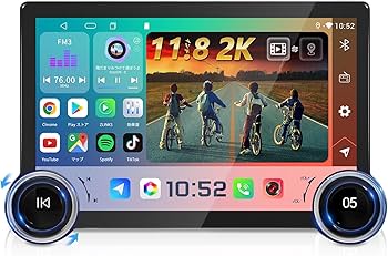 Amazon.co.jp: 「1DIN＆2K画質」KASUVAR ディスプレイオーディオ「8